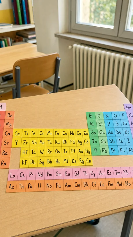 Fertiges Periodensystem zum Anfassen